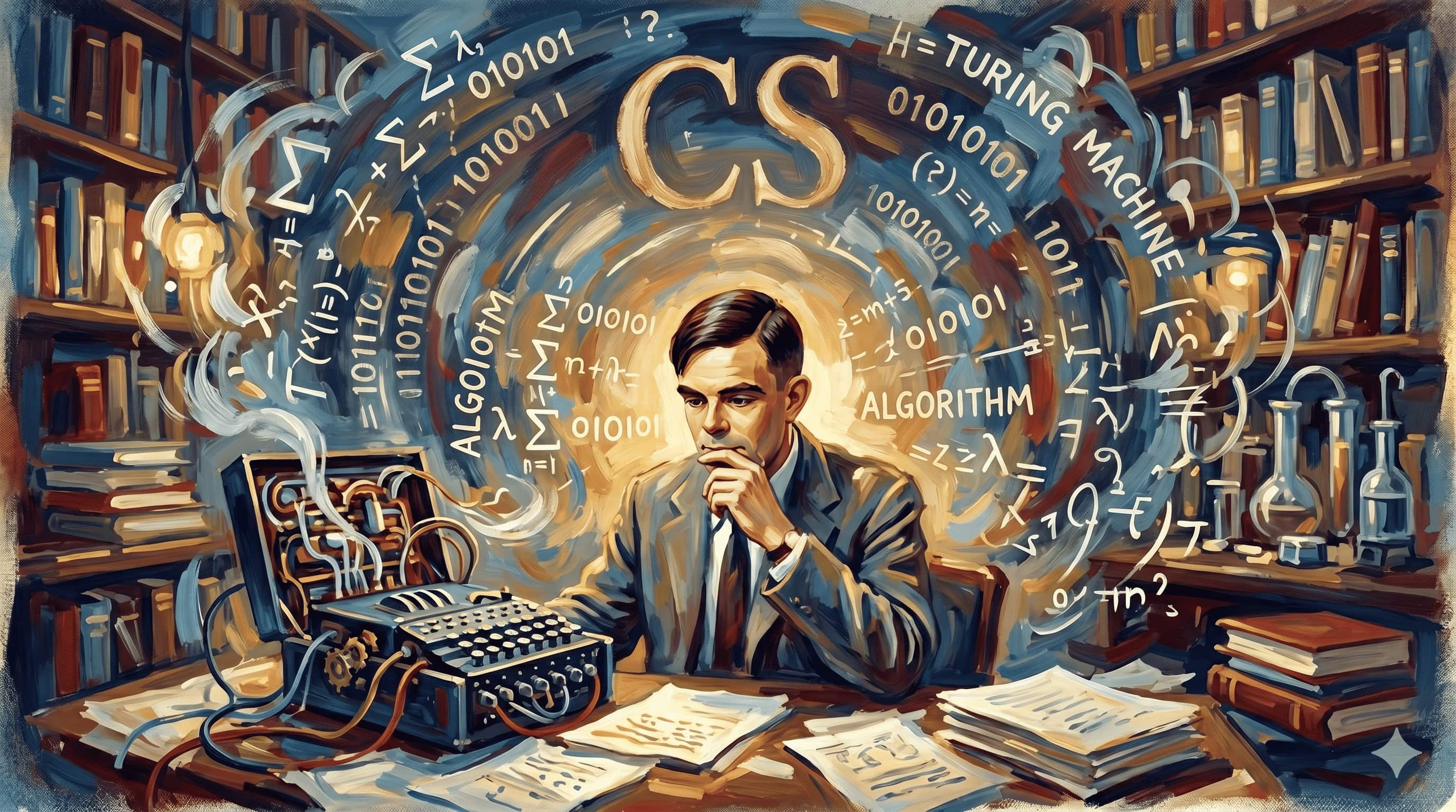 Alan Turing, considered the father of computer science.